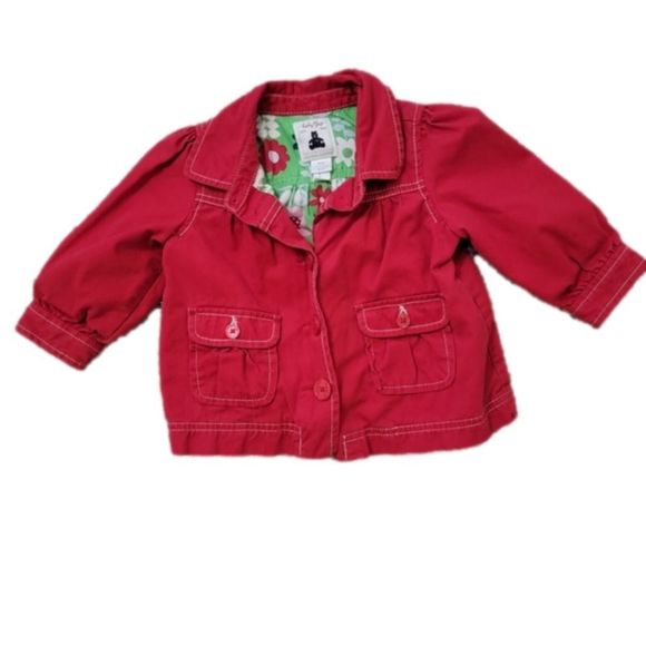 GAP Jackets & Coats Vintage Baby Gap Red Toddler Girl Button Up